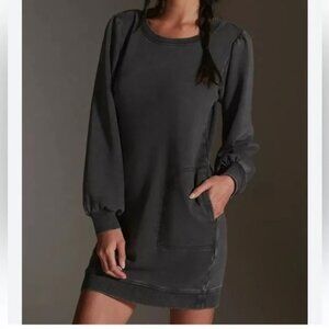 DAILY PRACTICE Anthropologie Washed Tunic Sweatshirt Dress Sz Small